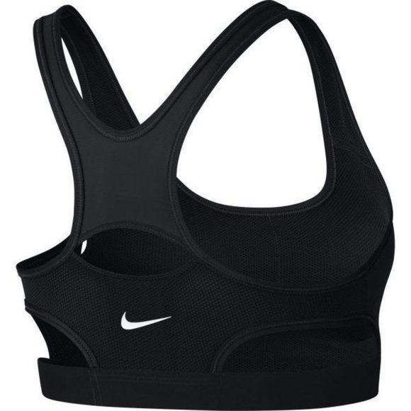 MNWT Nike Women's Classic Bra Classic Style Dri-Fit - Black Nike Sports Bra - Picture 4 of 5